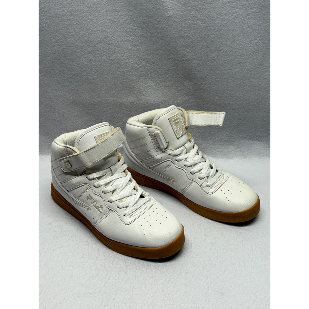 Fila F-13 Mens White Gum Sole High Top Sneakers 1SC60526-164 Size 10.5